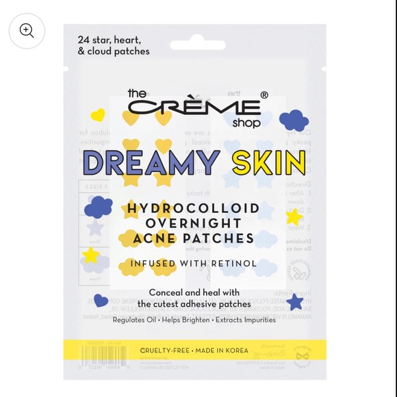 🆕 The Creme Shop - Dreamy Skin - Hydrocolloid Overnight Acne Patches - Picture 1 of 3